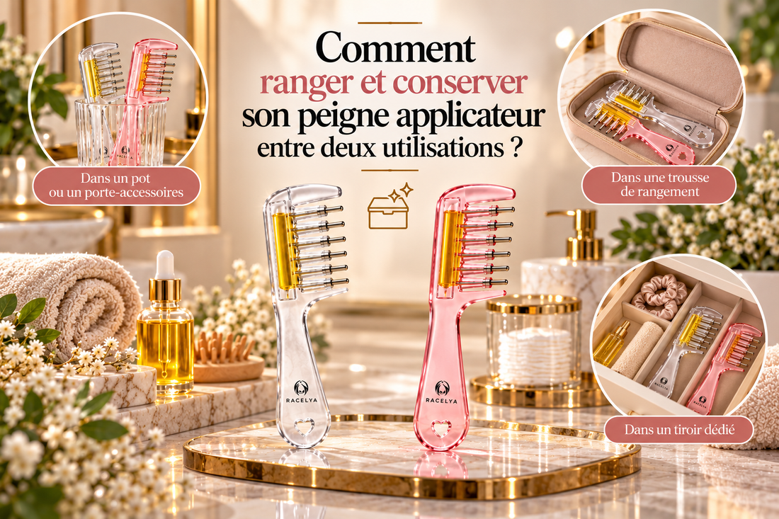 Illustration de l'article « Comment ranger son peigne applicateur d’huile entre deux utilisations ? »