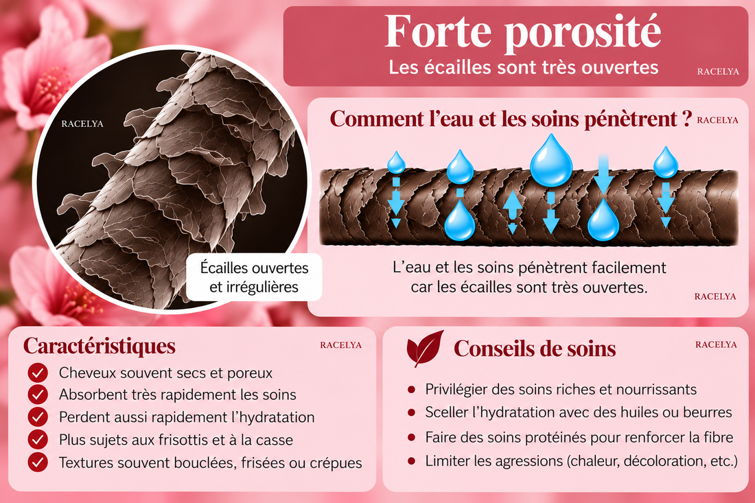 Illustration de l'article « Cheveux à forte porosité : comment intégrer une huile dans une routine cohérente ? »