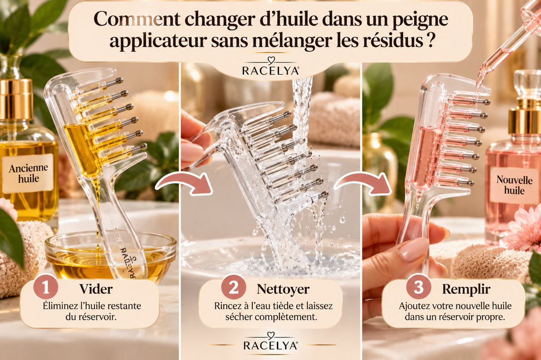 Illustration de l'article « Comment changer d’huile dans un peigne applicateur sans mélanger les résidus ? »