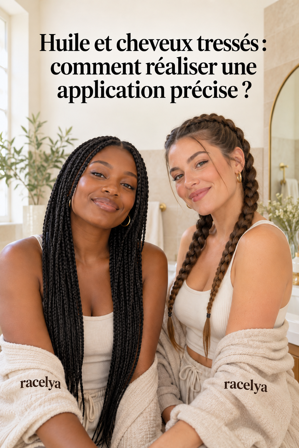 Illustration de l'article « Huile sur cheveux tressés : comment appliquer le produit avec précision ? »