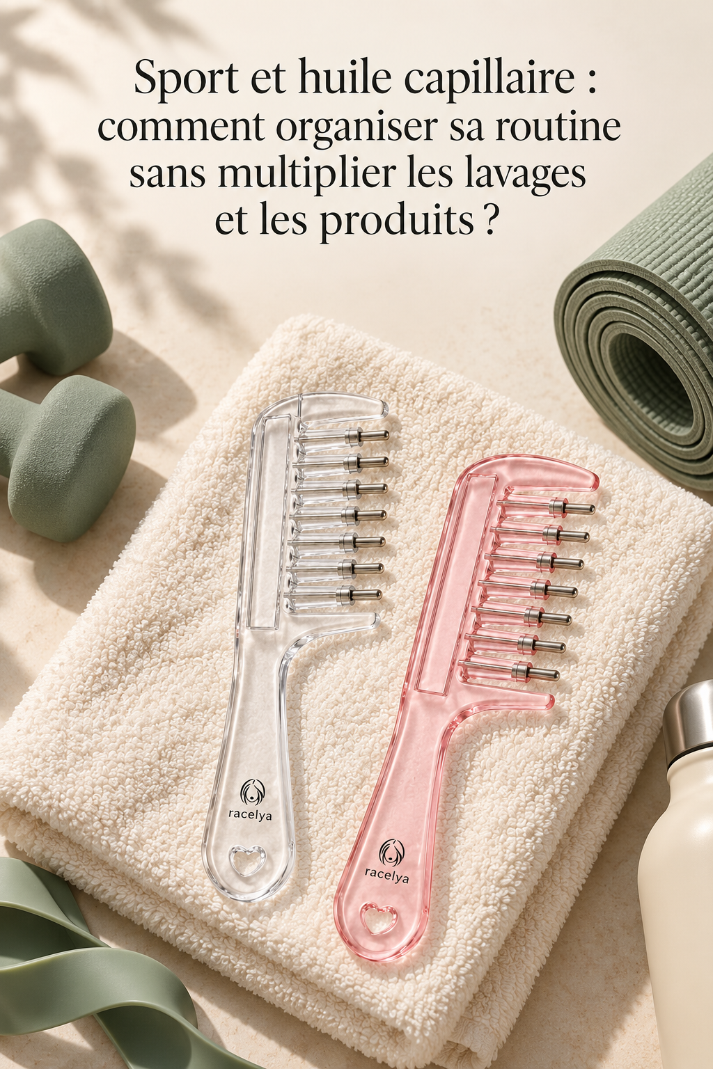 Illustration de l'article « Routine capillaire après le sport : quelle place donner à l’huile et aux accessoires ? »