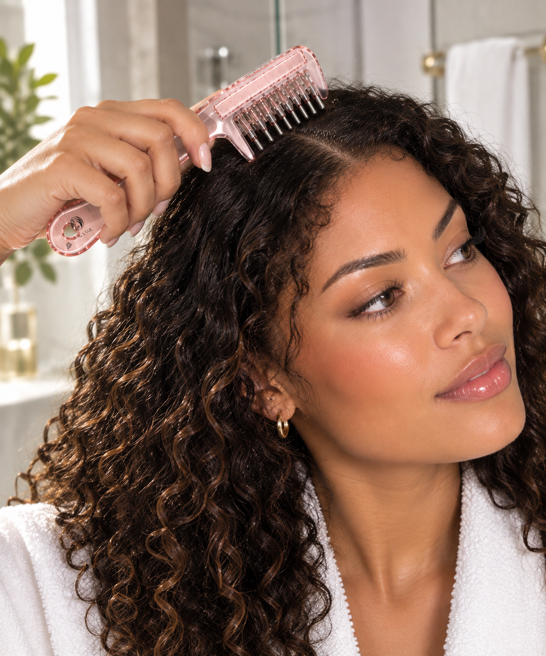 Illustration de l'article « Huile sur cheveux bouclés : comment bien l’appliquer ? »